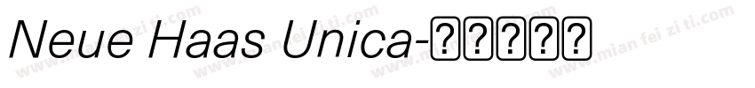 Neue Haas Unica字体转换